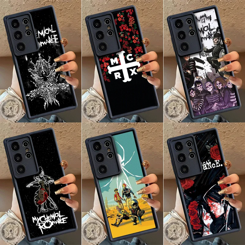 My Chemical Romance MCR Shockproof Phone Case For Samsung Galaxy S23 S24 S25 S26 Ultra S21 FE S20 Plus 5G Silicone Cover