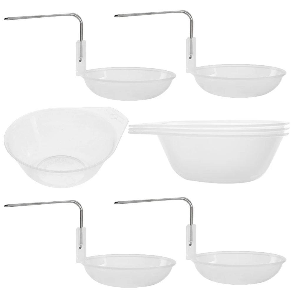 

Portable Plastic Bowl Spoon Set Camping Accessories Reusable Soup Rice Salad Bowls Lightweight Stackable Outdoor for Hiking