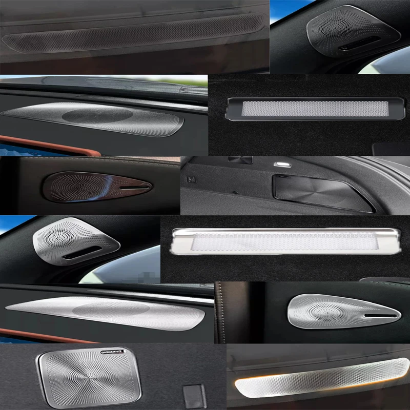 

Для BYD Sealion 7 EV (2024, 2025, 2026) — накладки на воздуховоды приборной панели, заднего багажника, передних стоек, задних дверей, аудиодинамиков и громкоговорителей