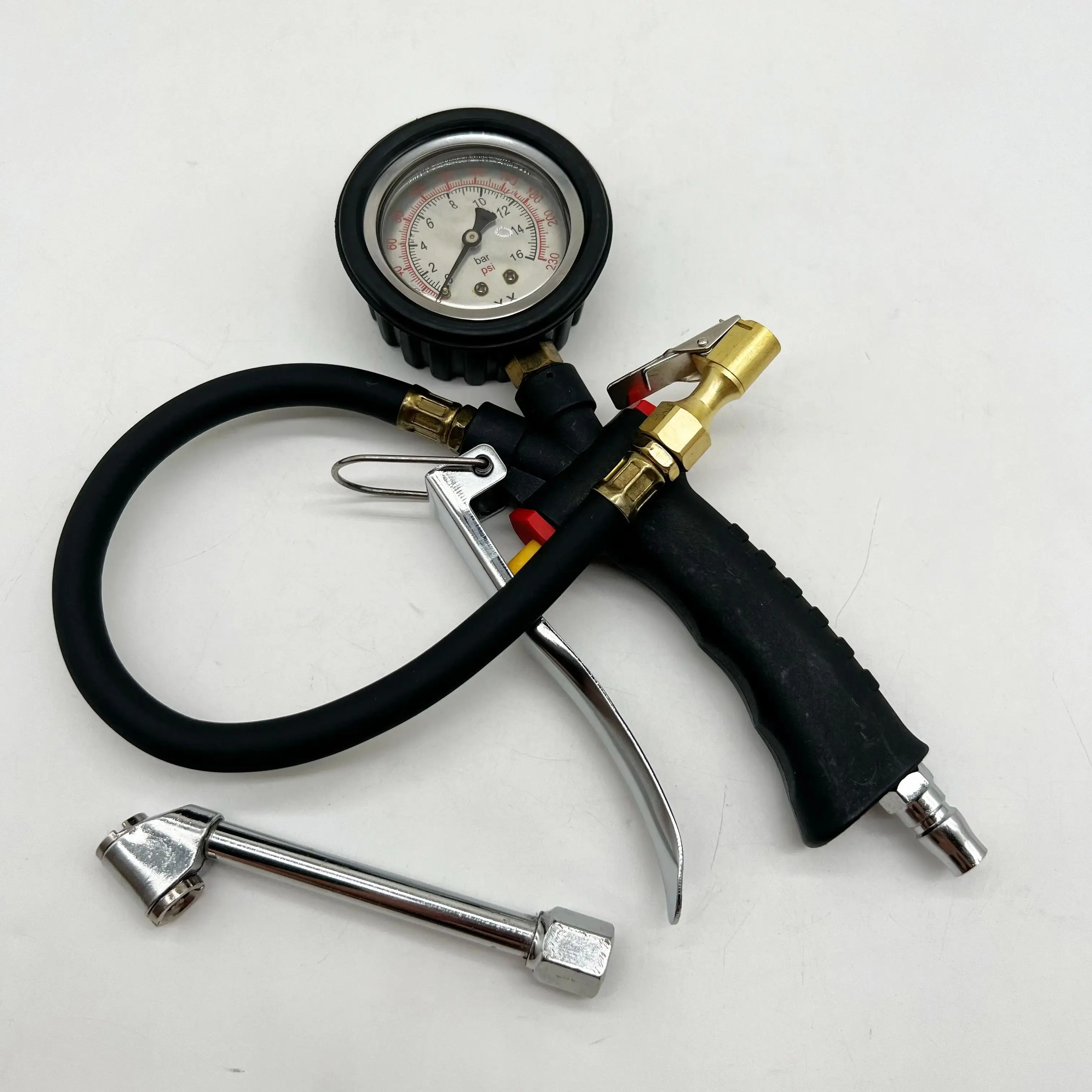 Digital explicit tire pressure gauge, high-precision air pressure strap, inflatable car tire inflation gauge, monitoring gas fil