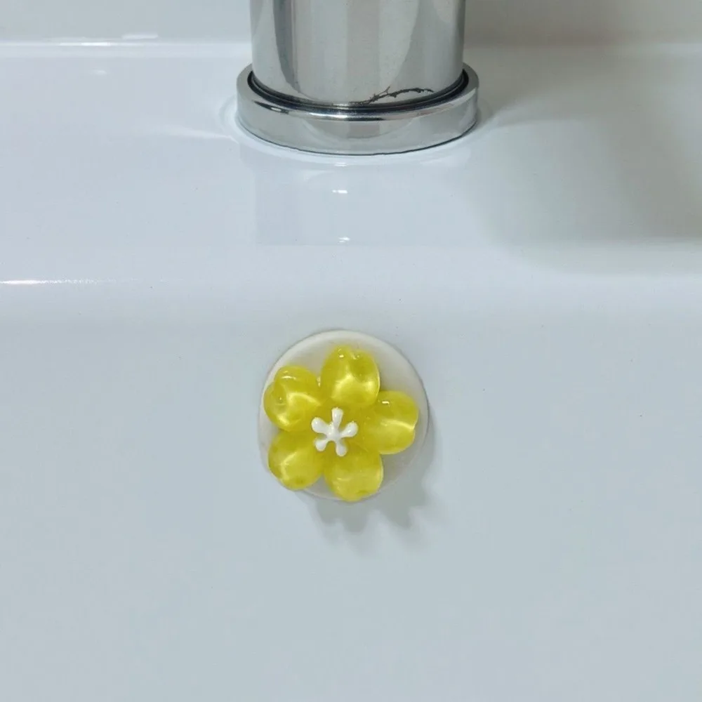 Anti-clogging Sewer Pipe Seal Ring Anti-odor Insect Proof Flower Sink Overflow Hole Plug Sealing Cover Flower Shaped