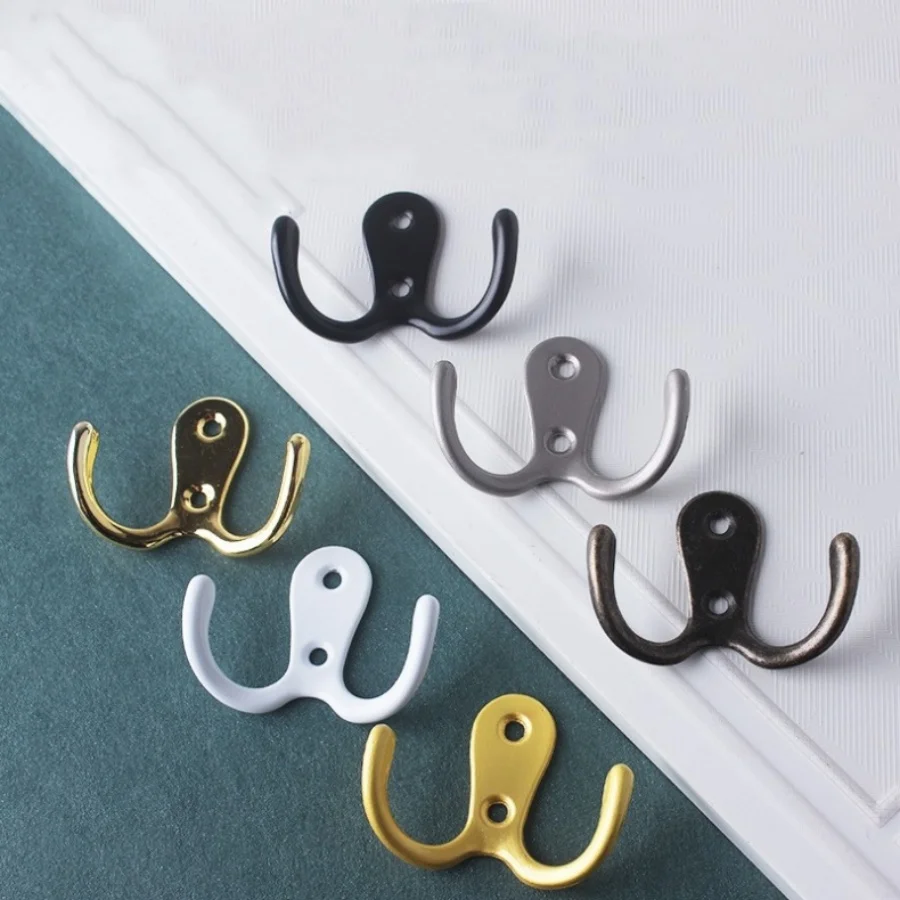 6Pcs/lot Wall Mounted Clothes Hook Key Holder Coat Hook Rack for Bathroom Kitchen Bedroom Hallway Wall Hooks Hanging Organizers