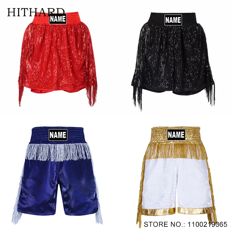 

Fight Kickboxing Pants Custom Boxing Shorts Men Women Kids Personalized Muay Thai Shorts Cage Fighting Wrestling Training Trunks