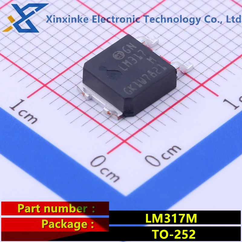 50PCS LM317MDT-TR LM317M LM317 TO-252 Linear Three-terminal Adjustable Voltage Regulator