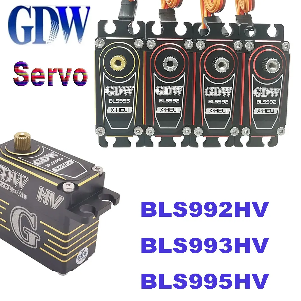 GDW 1/3PCS Brushless Digital Servo BLS992HV BLS995HV 28KG 11KG High Speed Standard Metal HV for RC Helicopter Airplane DIY