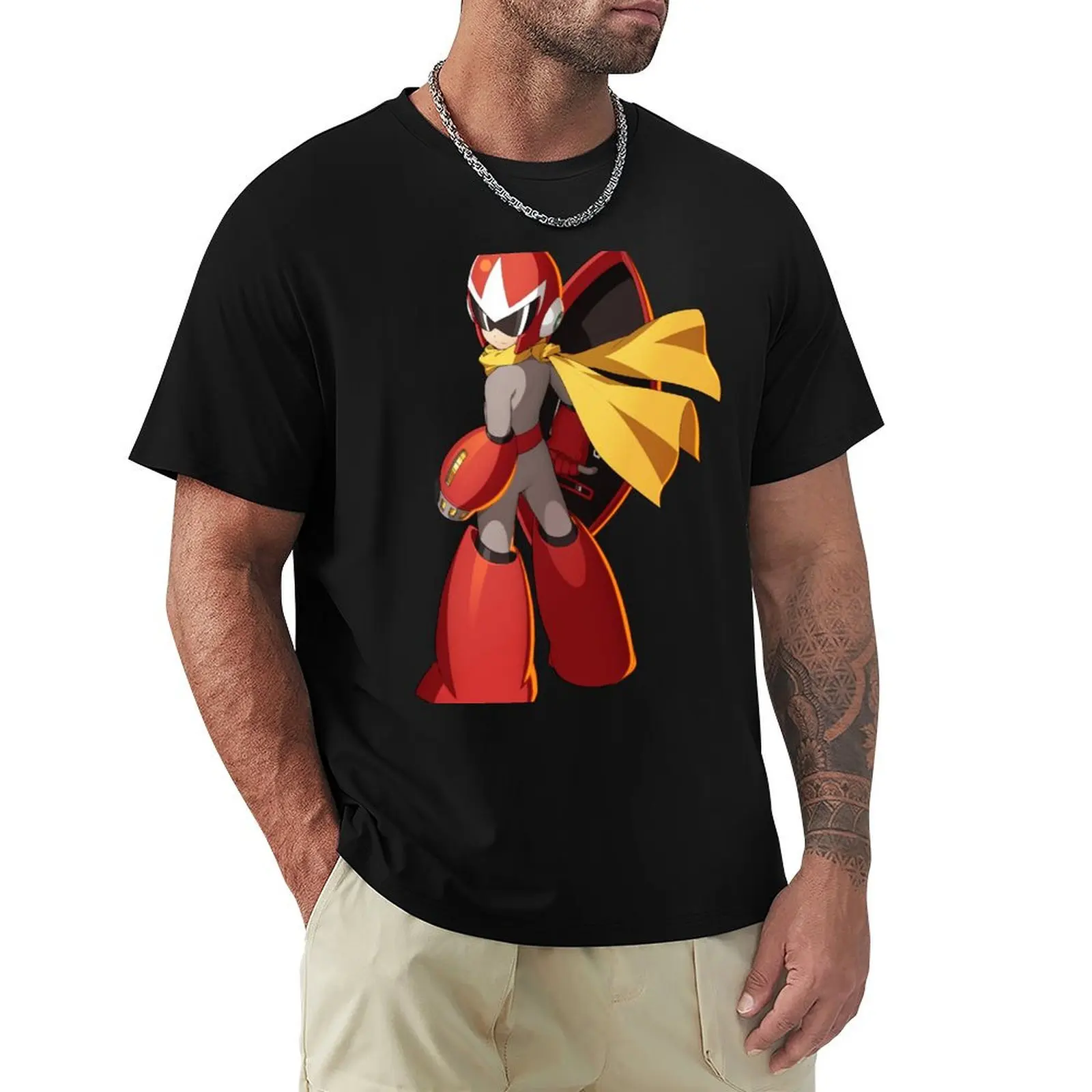 Megaman Xdive Protoman T-Shirt Breathable Mesh Panel T-Shirt