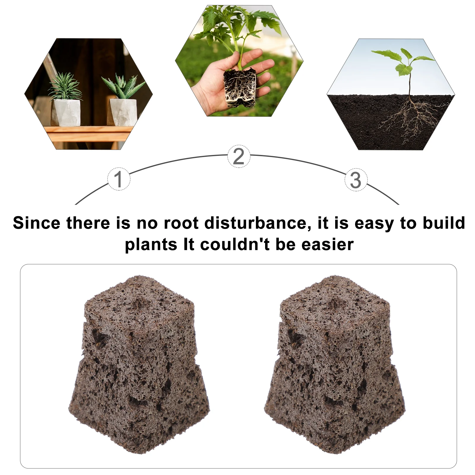 10 Pcs Seedling Block Soil Gardening Supplies Peat Pellets Particles Compressed Starter