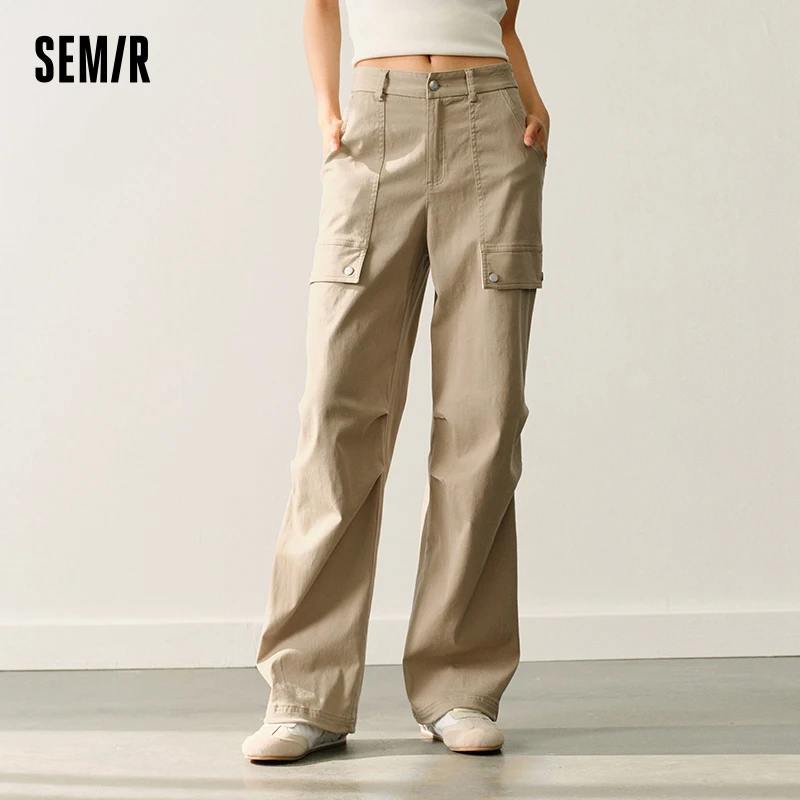 Semir Casual Pants Women 2024 Spring New Soft and Comfortable Workwear Long Pants