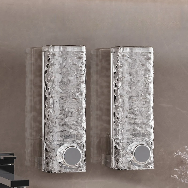 

Wall Mounted Soap Dispenser Press Type Shampoo Body Wash Liquid Soap Bottle