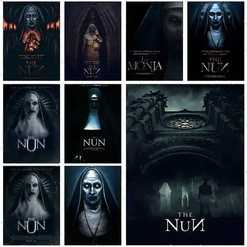 Horror Movie The N-Nun Demon Poster High-definition Art Sticker Self Adhesive Waterproof Home Decoration