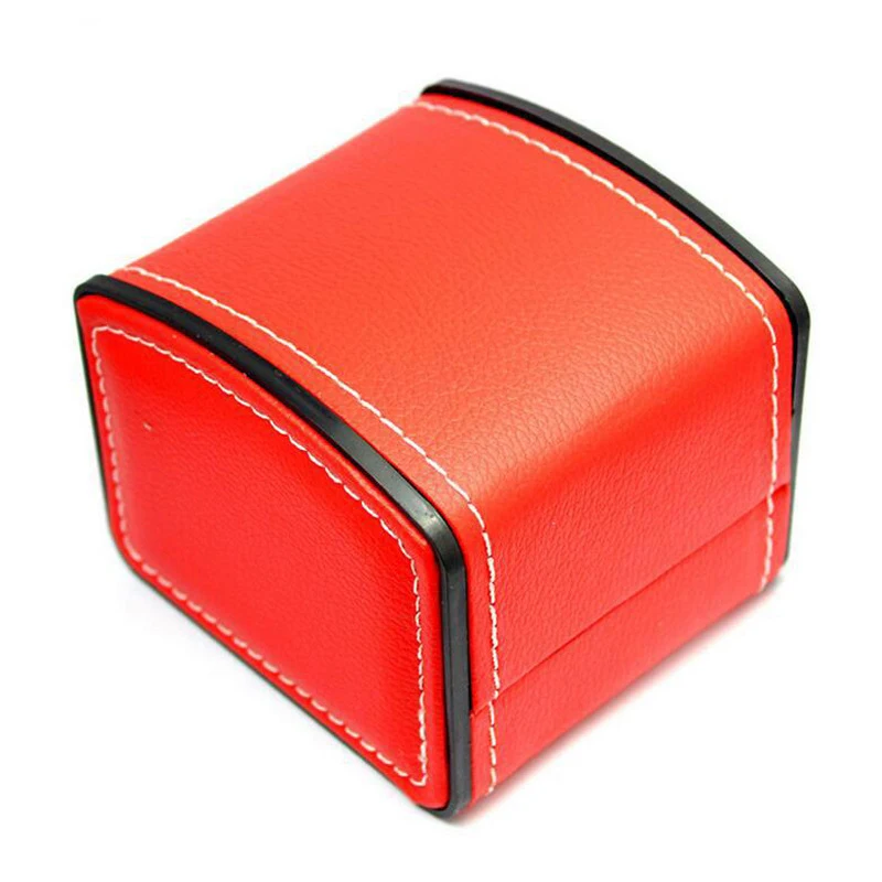 Portable Watch Box PU Leather Watch Case Organizer Storage Holder for Men Women Bracelet Vintage Jewelry Box with Leather Pillow