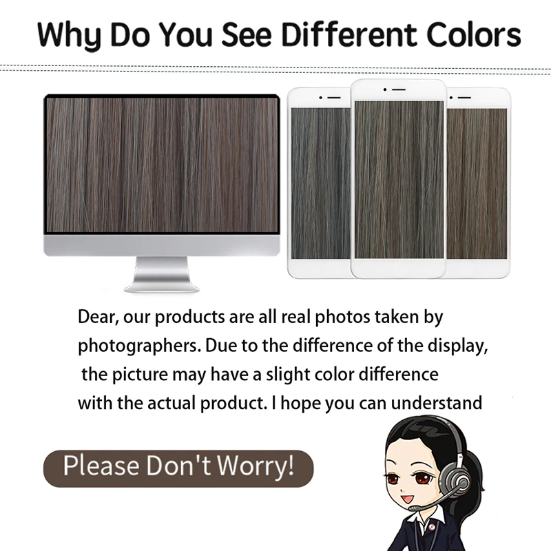 LUPU 여성 24 인치 로리타 가발 긴 직선 합성 섬유 앞머리 고온 저항