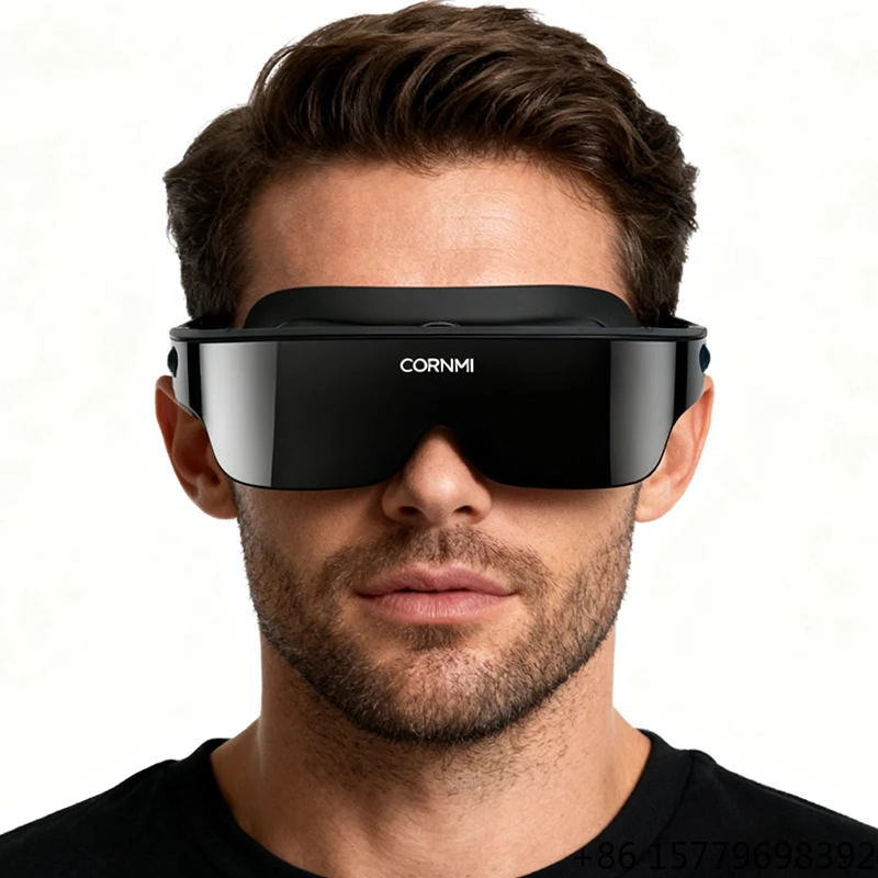 

Computer-Compatible 3D Smart Glasses VR Headset, 3D Visualization Goggles Virtual Desktop Lightweight Design