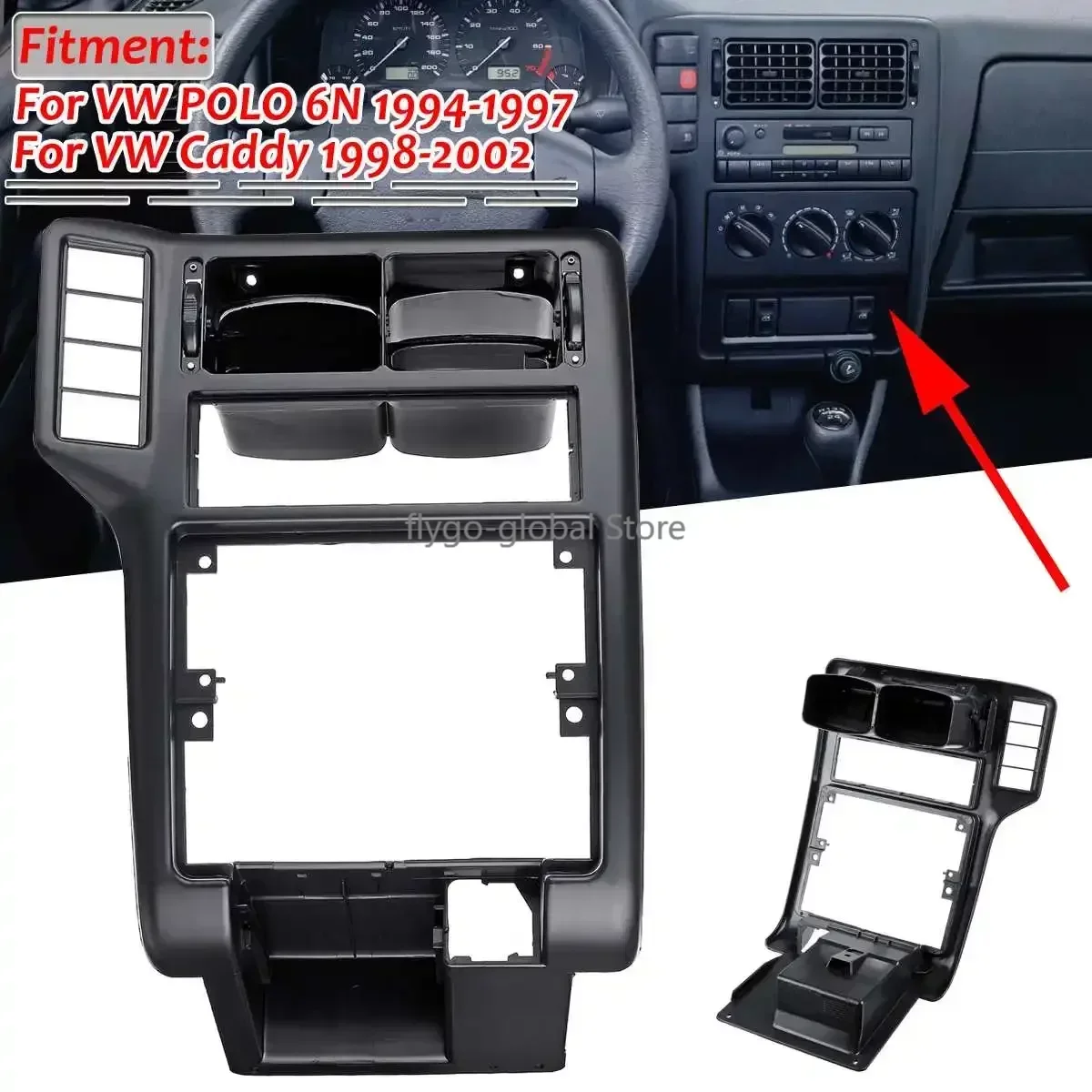 Car Front Center Console Air Outlet Frame Cover For Caddy 1998-2002 For VW For POLO 6N 1994-1997 OE 6N1858071A 6N1858069A