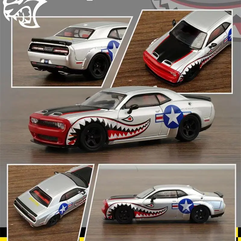 

Fine works64 1:64 Dodge, Hellcat, Shark/Bay/Painting, Alloy Toy Car Model