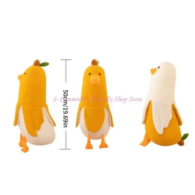 85AE Eend Banaan Speelgoed Grappige Banaan Knuffelpop Knuffels Verjaardagscadeau