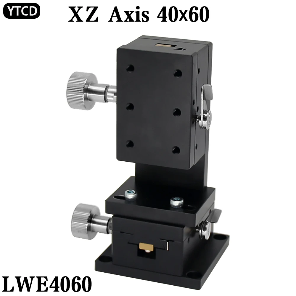 

LWE4060 40*60 XZ Axis Dovetail Groove Sliding Table Manual Platform Rack and Pinion Drive High Precision Knob Fine-Tuning Slide