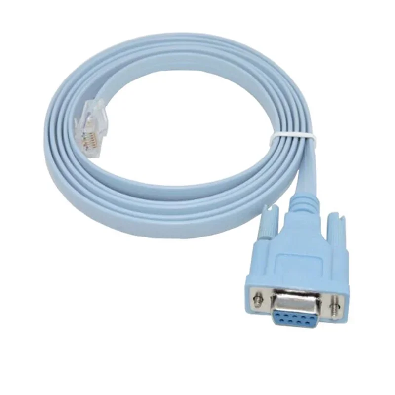 

Free Shipping Network RJ45 to RS232 COM Port Serial DB9 Female Router Console Cable Adapter For Cisco Huawei
