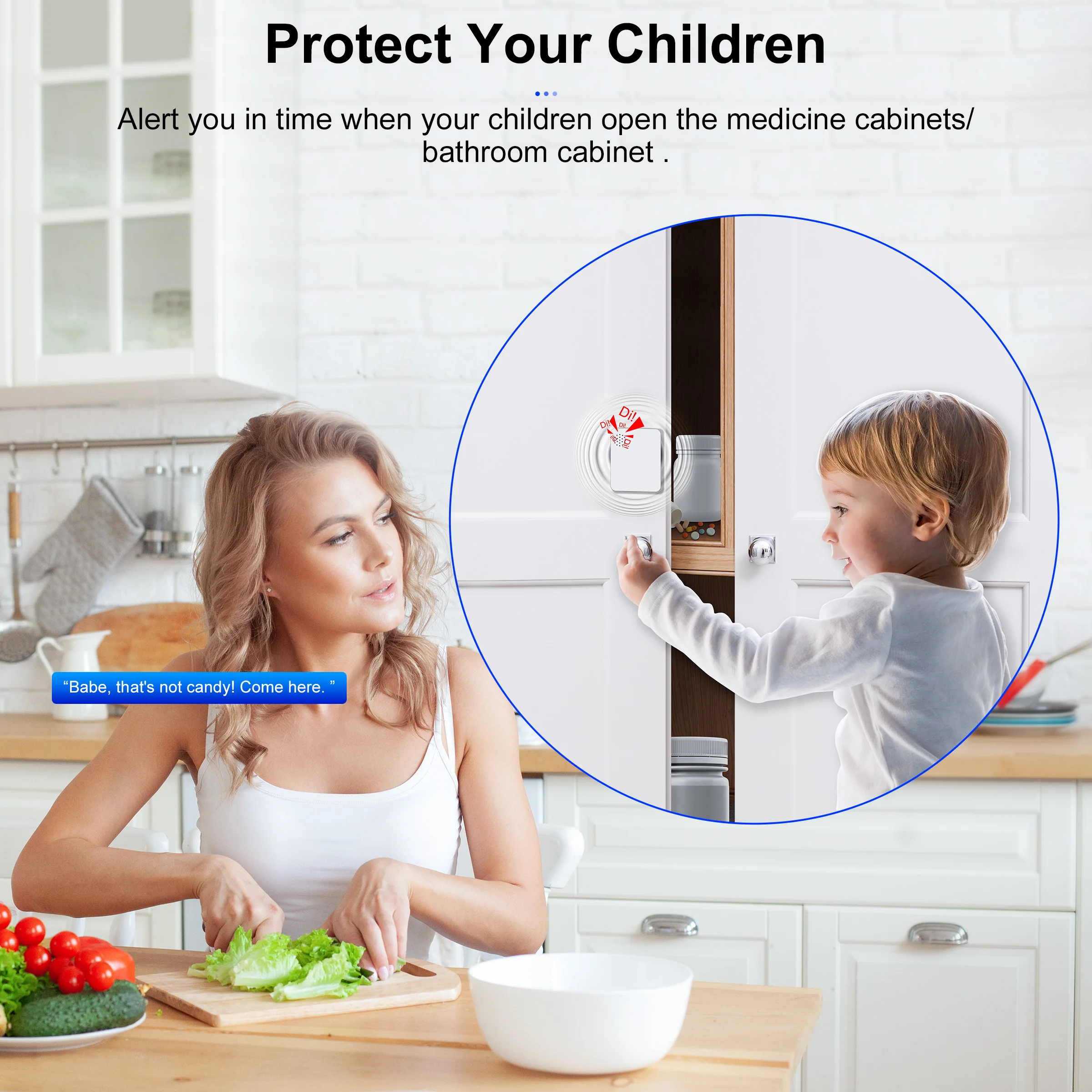 GIRIER Tuya ZigBee Vibration Sensor Smart Glass Break Detector Drop Tilt Detection Built-in Smart Siren for Home Security System