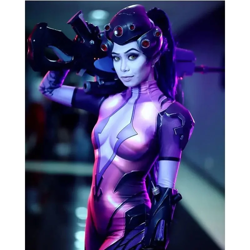 Widowmaker-大人と子供のための全身タイツボディ,コスプレ衣装,女性と女の子のためのdvaボディスーツ