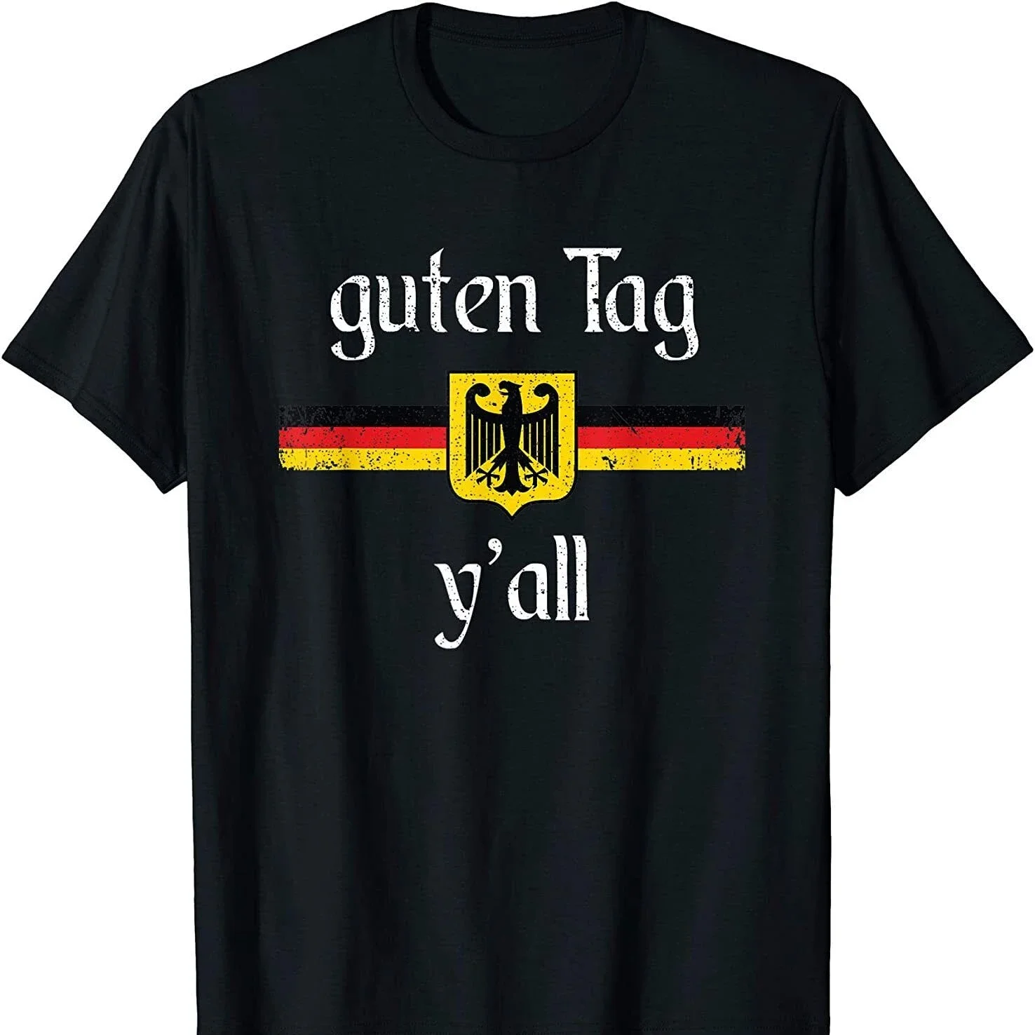 Oktoberfest German Flag Eagle Prost Guten Tag Y'all T Shirt New 100% Cotton Short Sleeve O-Neck T-shirt Casual Mens Top