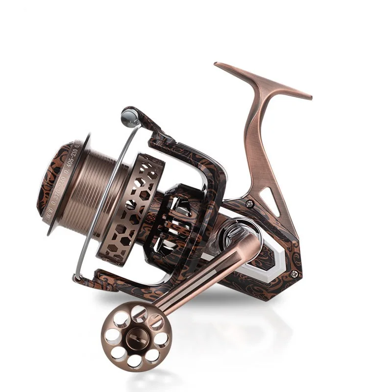 WOEN all-metal Spinning wheel HA12000 Deep line cup Saltwater fishing reel 4.1:1 speed ratio Fishing gear