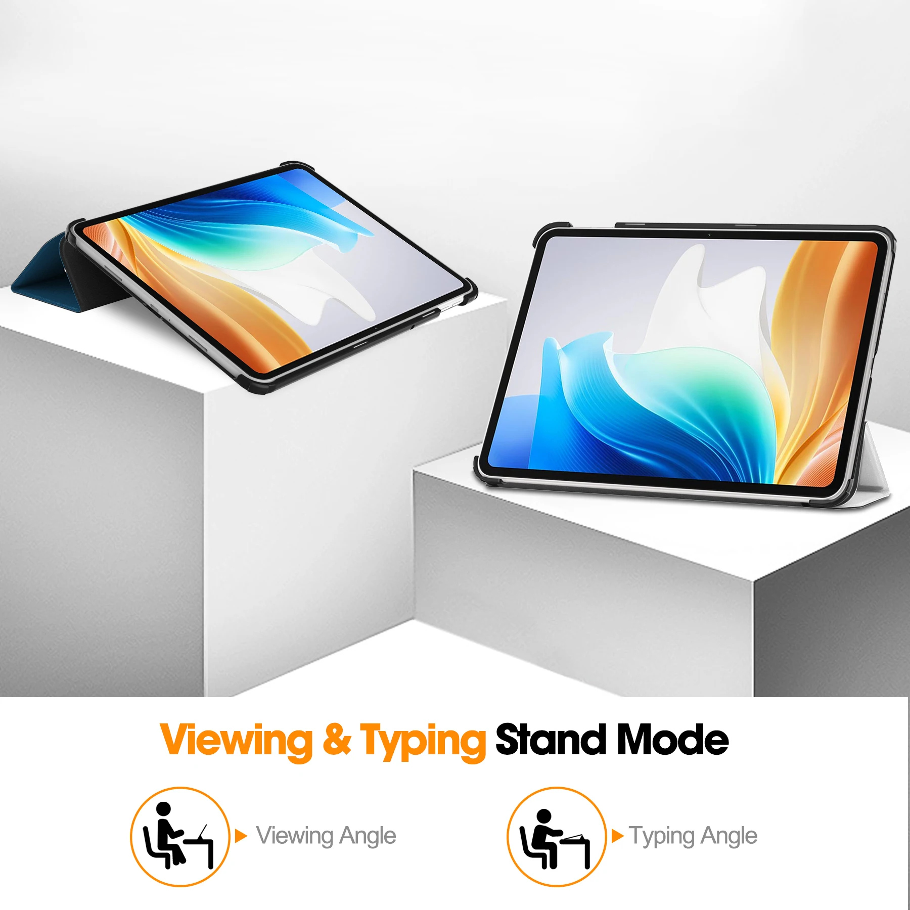 Tablet Case for OPPO Pad Neo 11.4 Inch Cover Folding Magnetic Smart Cover for OnePlus Pad GO OPPO Pad Air 2 Hard Tablet Case