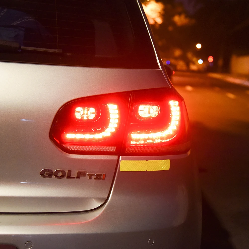 Auto-Rückleuchten für VW Golf 6 MK6 R20 2010 2011 2012, hochwertige LED-Rücklicht-Baugruppe, blinkendes Signal, Auto-Licht-Zubehör