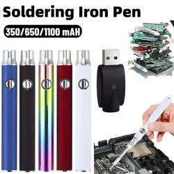 510 Thread Mini Soldering Iron Kit 3 Gear Adjustable Voltage 350/650/1100mAh Battery Cart Pen Electronic Welding Repair Tools