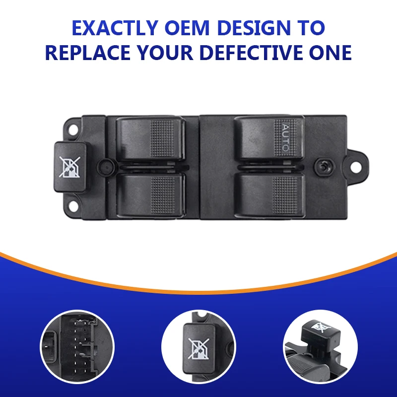 NEW HNROCK AB39-14540-BB Glass Control Switch Suitable for Ford Cars Window Lift Main Control Switch Button