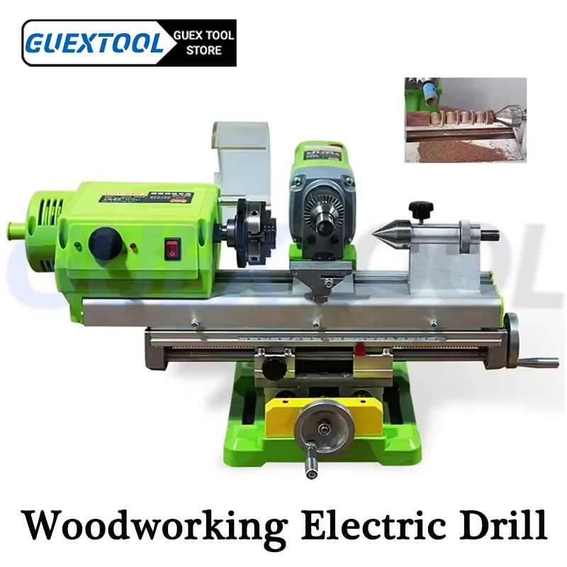 Woodworking Bench Drills Wood Metal Polishing Machine Buddha Bead Jade Carving Machine High Precise Processing Handicrafts Lathe