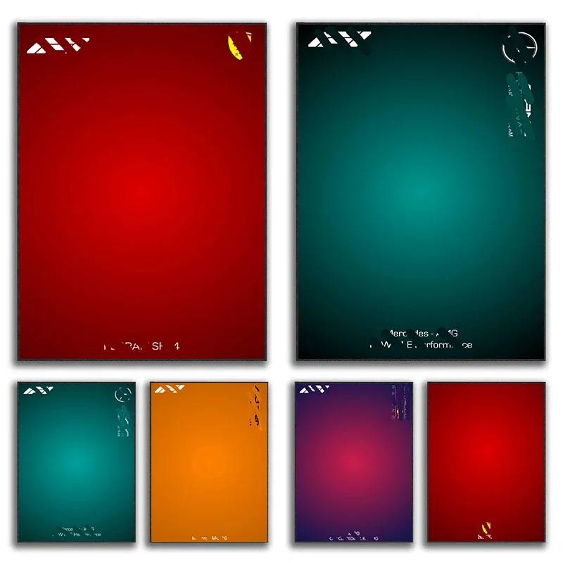 Affiches dégradées de course classiques, imprimés sur toile, Art mural moderne pour Club, salon, décoration de maison, cadeaux