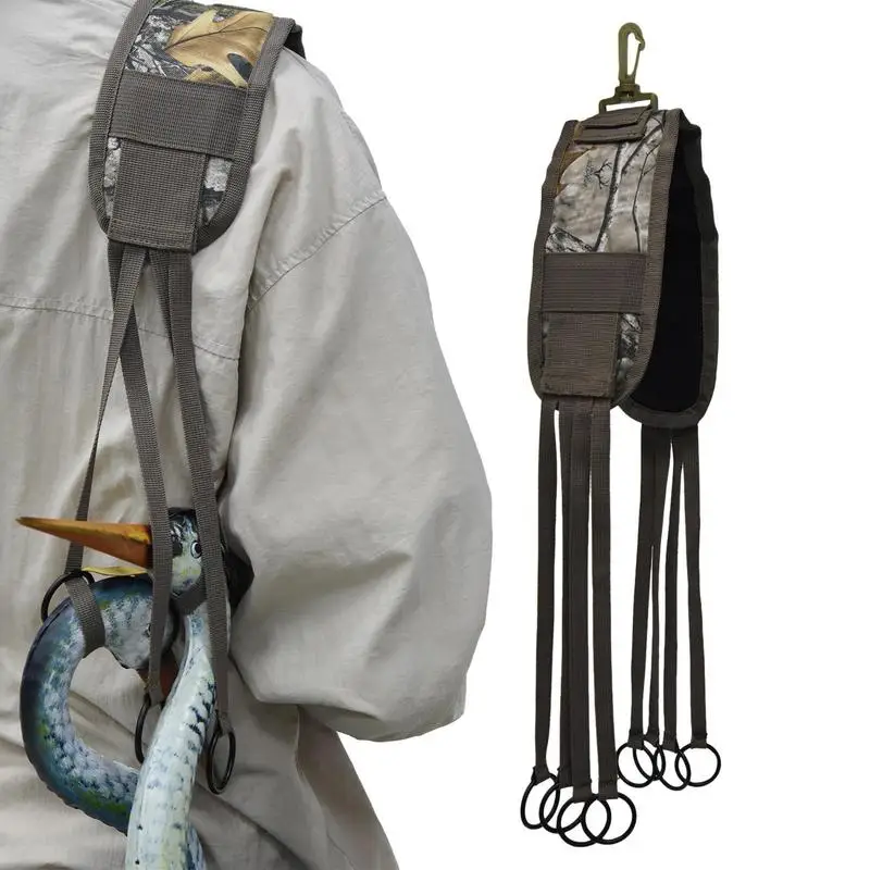 Duck Carrier 8 Loops Duck Strap Hunting Game Bird Lanyard Adjustable Duck Hunting Accessories Waterfowl Game Carrier For Call