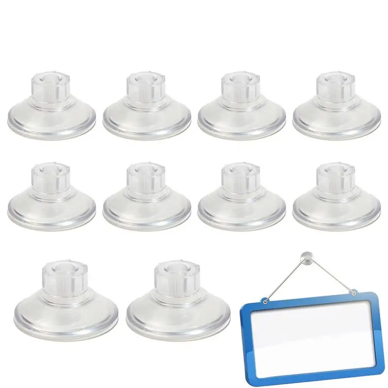 Suction Pads Caravan Limpets 10pcs Suction Cups Clear Van Side Fix Pads Kit Strong Adhesive Suction Holder for Bathroom Kitchen