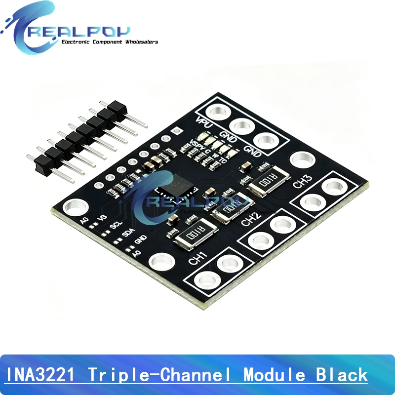 INA3221 Triple-Channel Module, High-Side Measurement, Shunt and Bus Voltage Monitor with I 2C- and SMBUS-Compatible Interface