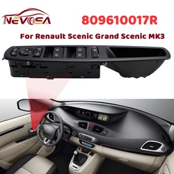 809610017R For Renault Grand Scenic 3 MK3 2009-2013 Front Left Driver Master Power Window Control Switch Glass Button 809615953R