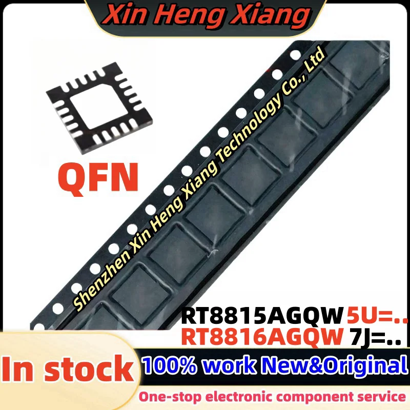 

(2-5pcs)RT8815A RT8815AGQW ( 5U=1K 5U=...)RT8816A RT8816AGQW RT8816BQW ( 7J=5A 7J=.. ) QFN-20