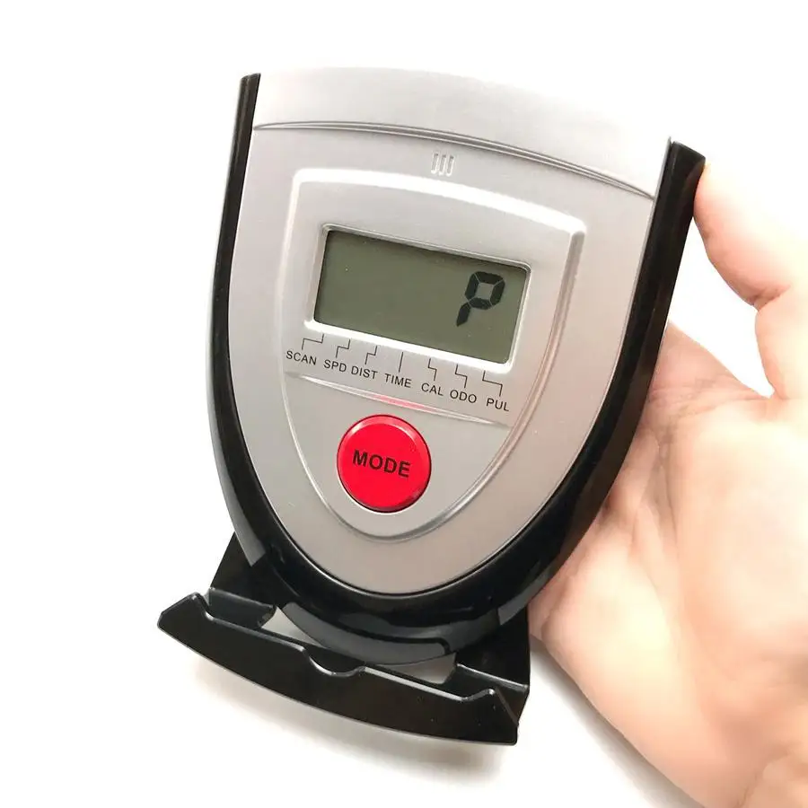 Exercise Bike Speed Display Meter With Heart Rate Sensor Device Holder Gray Console For Fitness Equipment Cardio Machine Parts