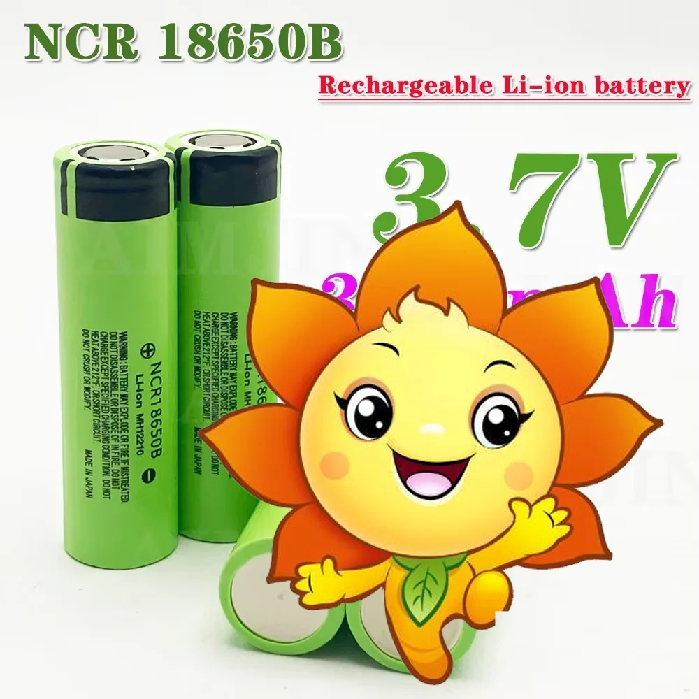 

18650 Rechargeable lithium battery 18650 34B Battery 3.7V 3000mAh for Monitoring,Flashlight, handheld fan Etc