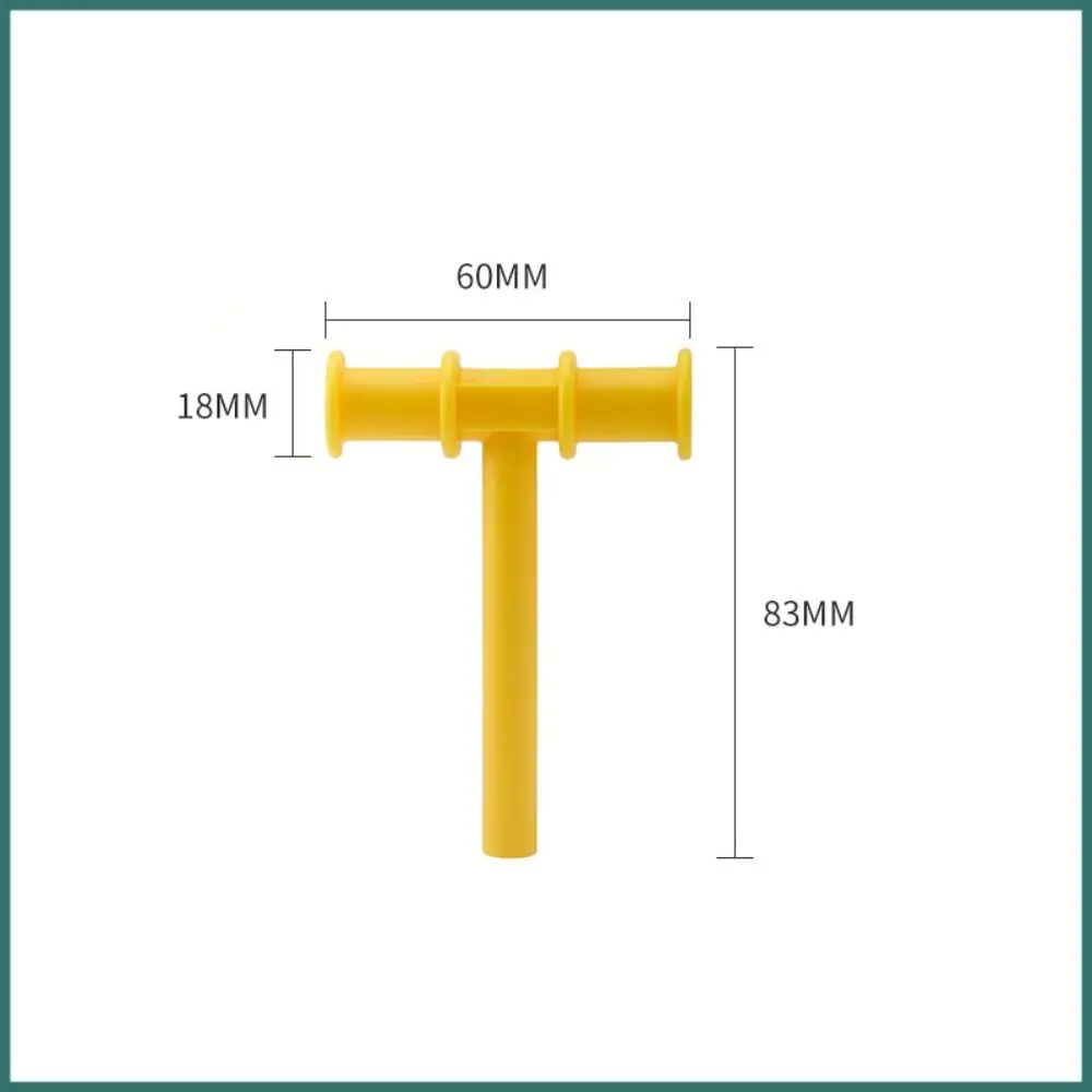 أداة تدريب عضلات الفم على شكل حرف T، أداة علاج حسية من السيليكون، عضاضة من السيليكون قابلة للغسل، لثة القوارض