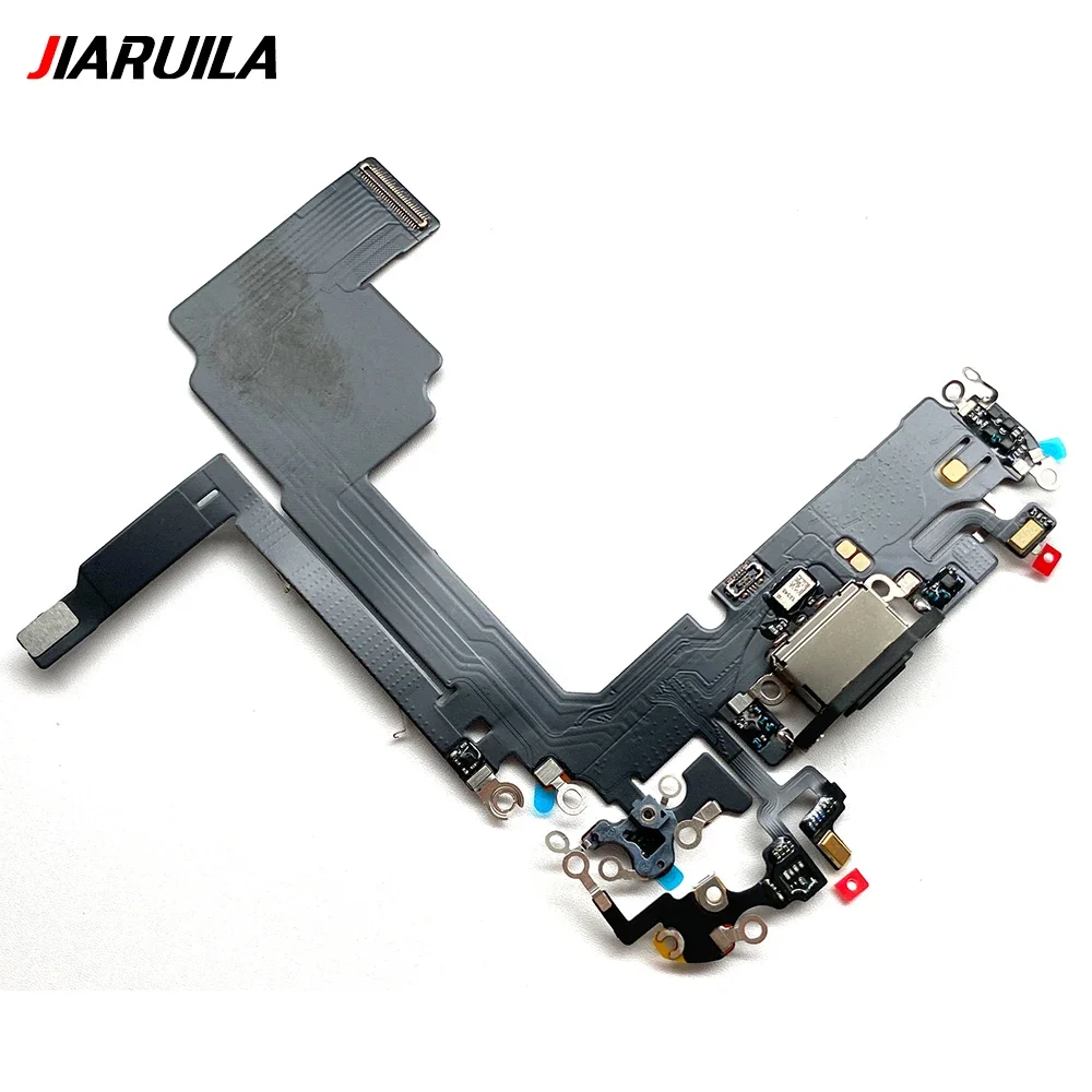 USB Charging Port Charger Board Flex Cable For Iphone 15 Pro Max / 15 Plus Dock Plug Connector With Microphone