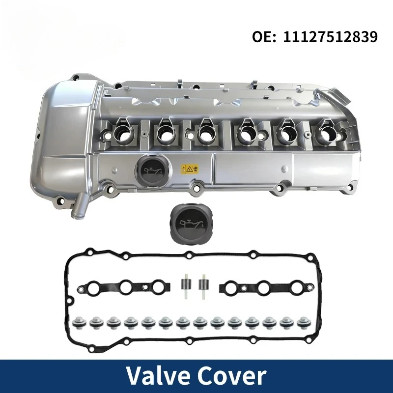 

11127512839 New Aluminum Engine Valve Cover 11 12 7 512 839 For BM W M54 E46 E60 E83 E53 E85 320i 325i 330i 520i 525i X3 X5 Z4