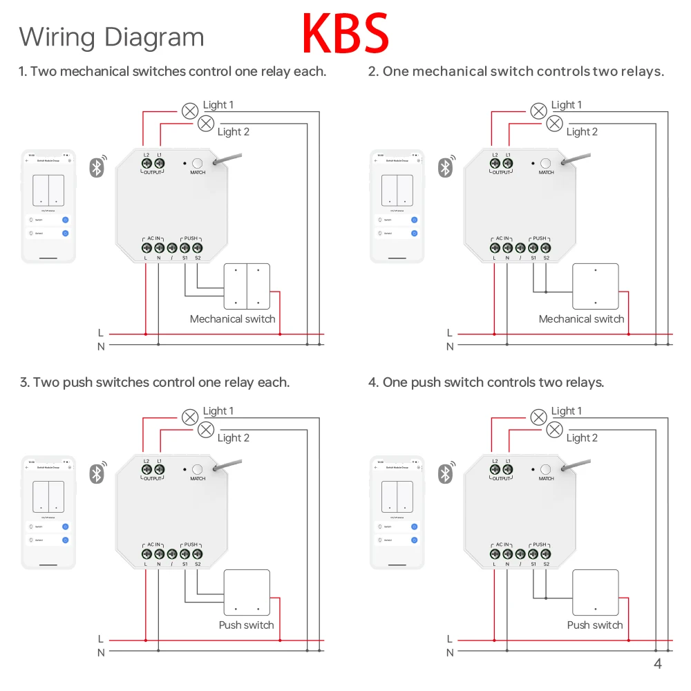 LTECH K سلسلة دالي دفع إلى 0-10 فولت وحدة التحكم الذكية KDA KPA ، دالي إلى Triac/ELV وحدة KDT ، PHSH-وحدة تبديل التتابع KDS KBS KMS