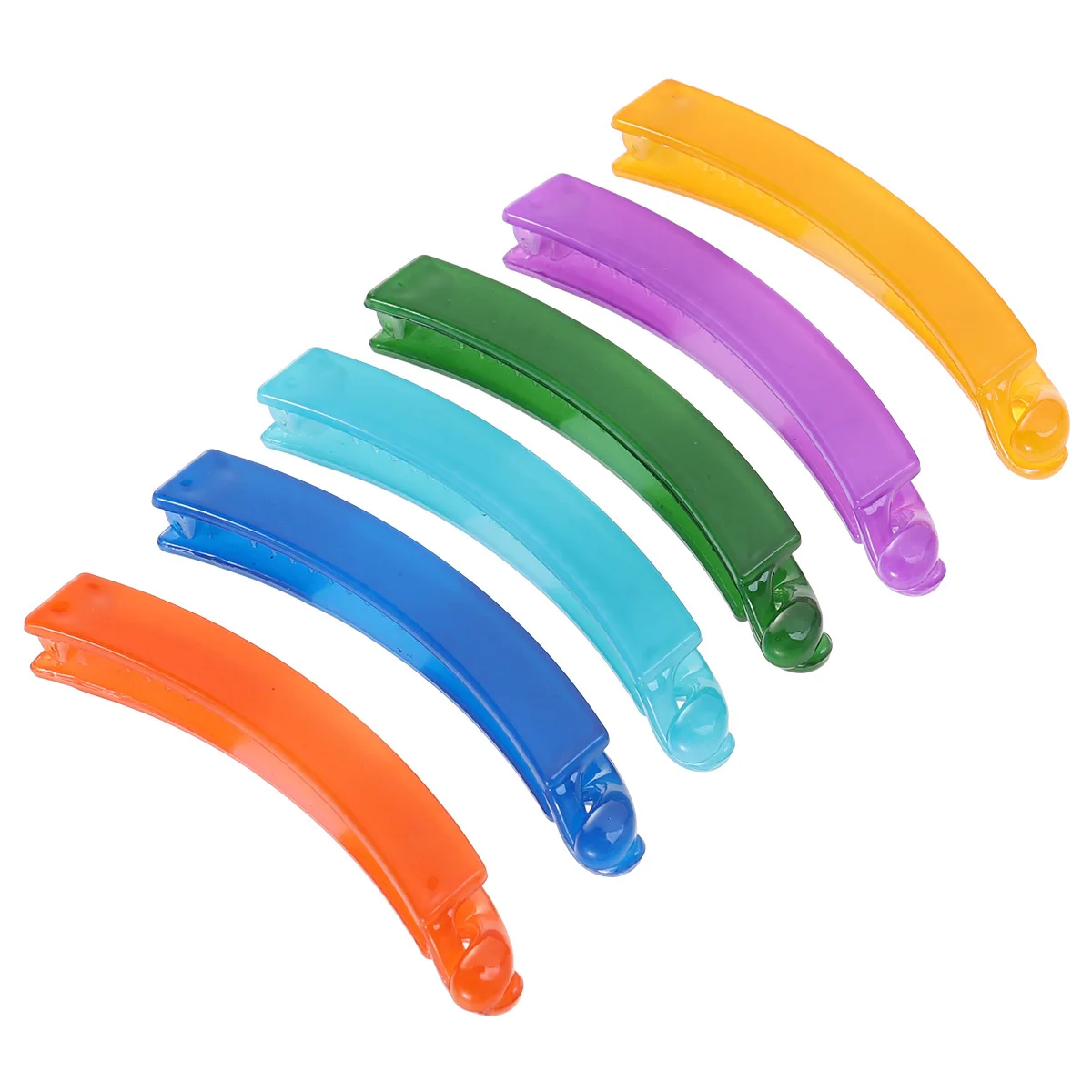 

12Pcs Candy Color Hair Claw Clips Banana Clamps Large Lightweight Non-Slip Hair Accessories for Women Fashionable