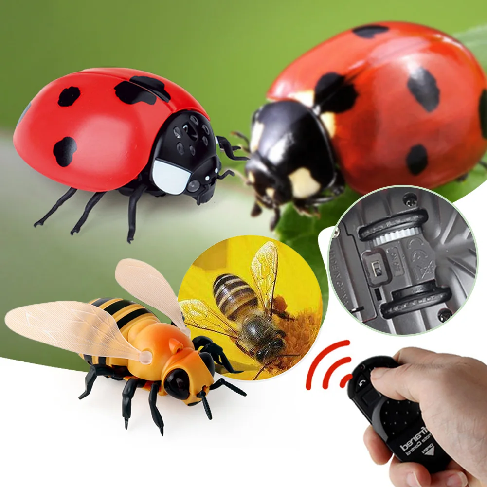Infrared Rc-Animal Toys Simulation Bees Ladybugs Electric Robot Toy Animal Prank Toy Vehicle Kids Birthday Present