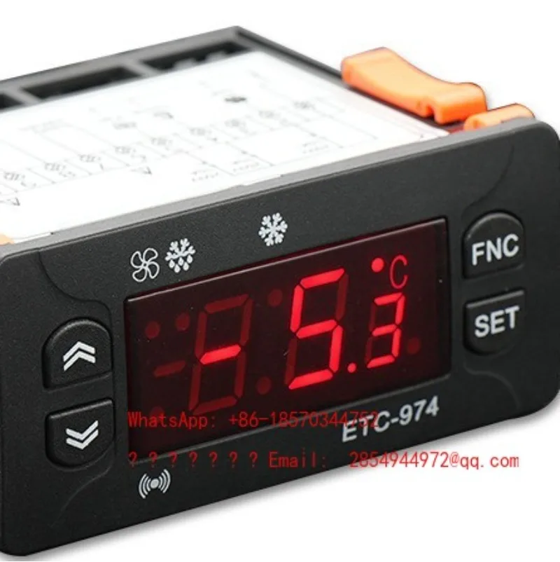 ETC-974 Temperature Controller Refrigeration and Frost Fan Temperature Controller Refrigerator Freezer Freezer