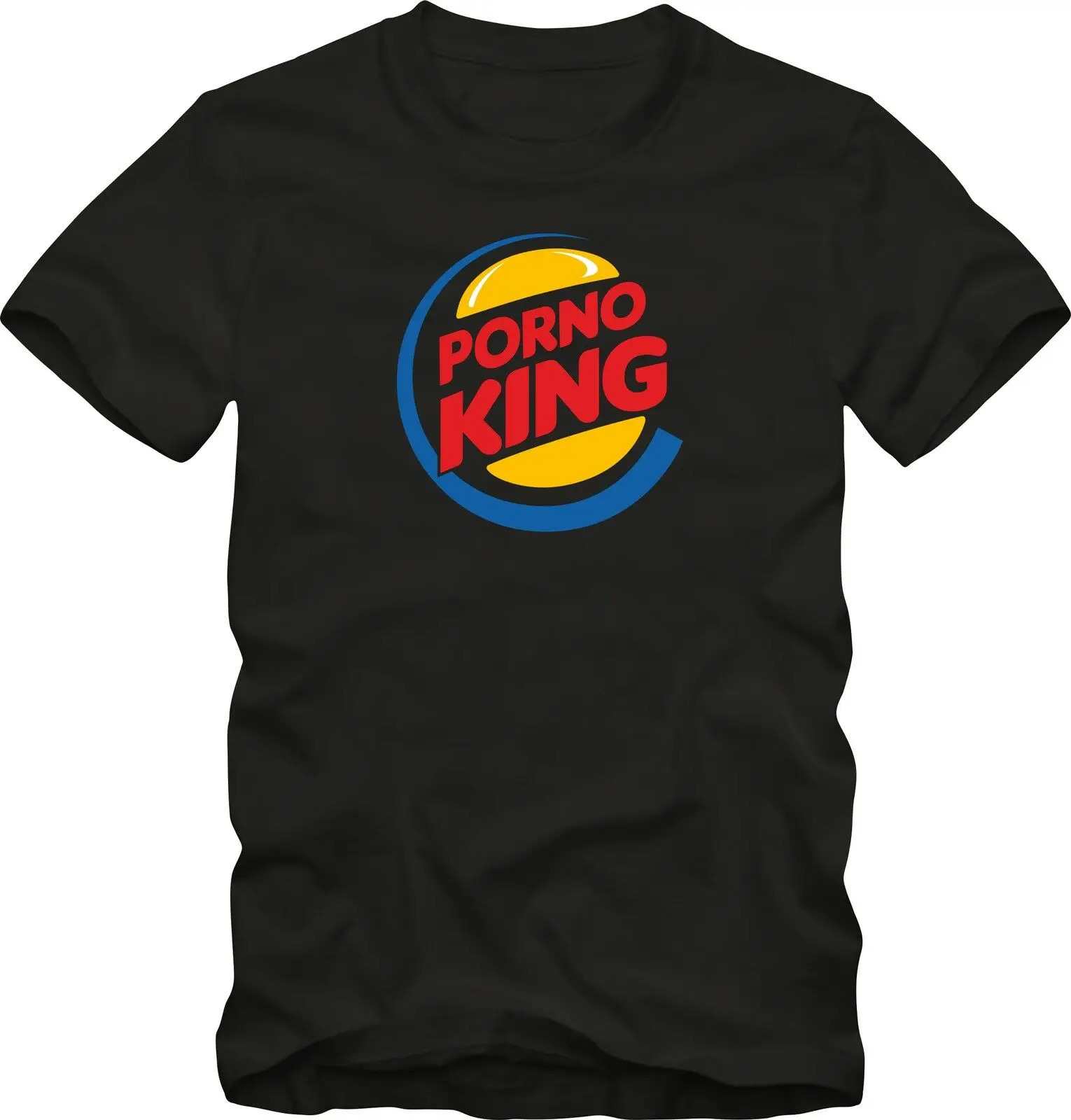 Camiseta "Porn King" Burger King ", Camisa engraçada sexy, Mostrar título original
