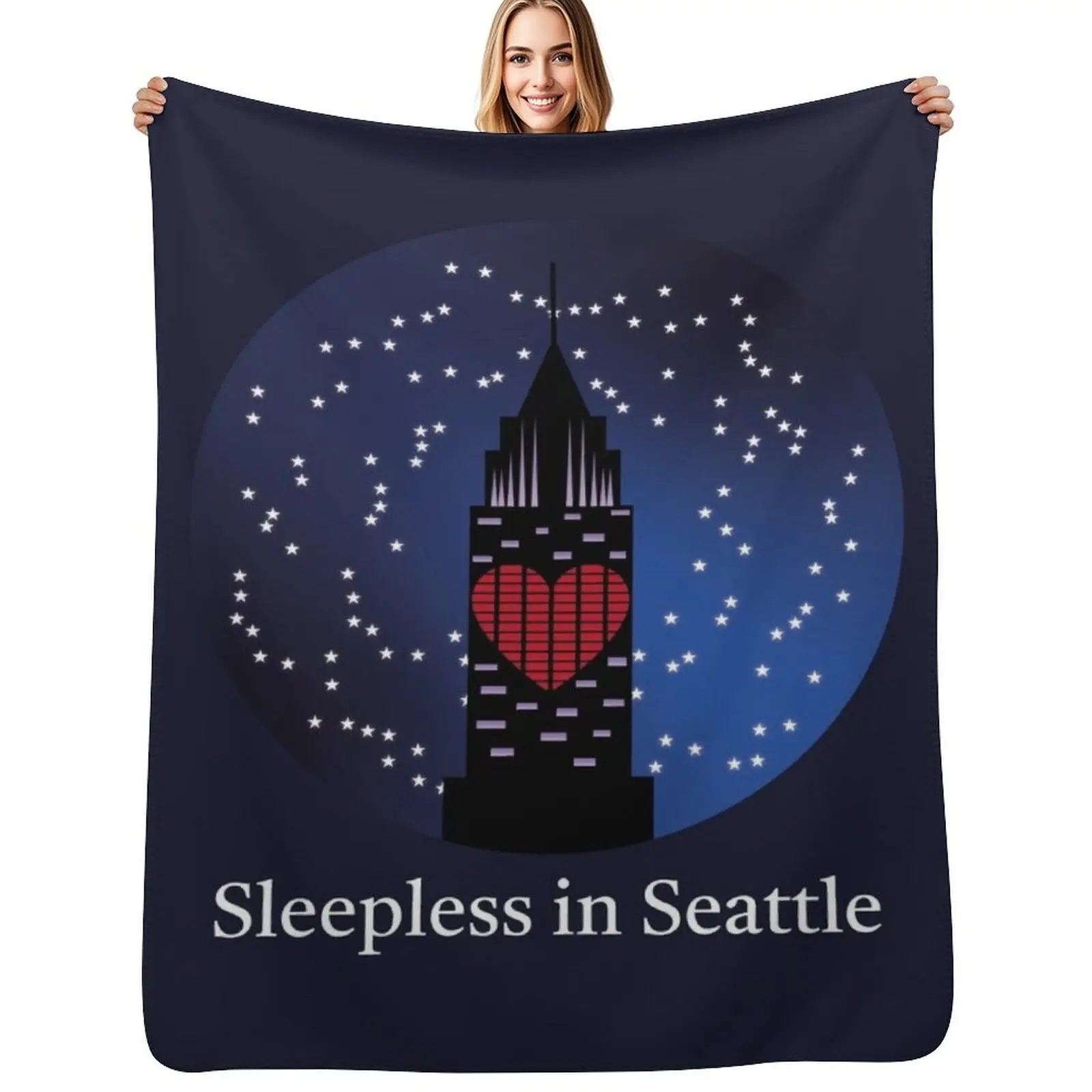 

Sleepless in seattle Throw Blanket Luxury Designer Decoratives Travel Furrys Blankets