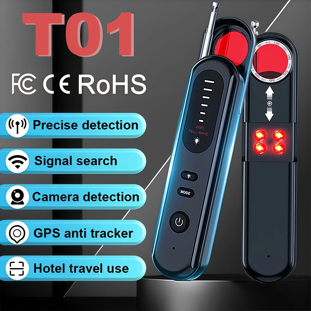 

Hidden Spy Camera Detector Multi-function Anti Mini Bug Devices Wireless Gsm Signal Wiretapping GPS Locator Tracker Detector
