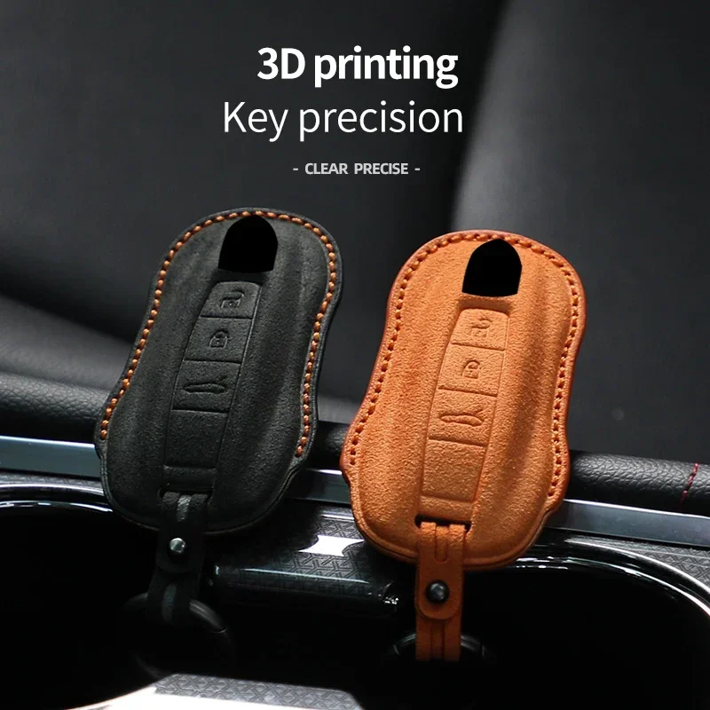 

Alcantara Car Key Case Cover Shell For Porsche Panamera Carman Macann Bobst Cayenne 911 970 981 991 996 92A 2017